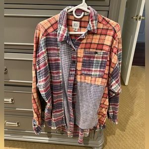BDG Ted patchwork flannel